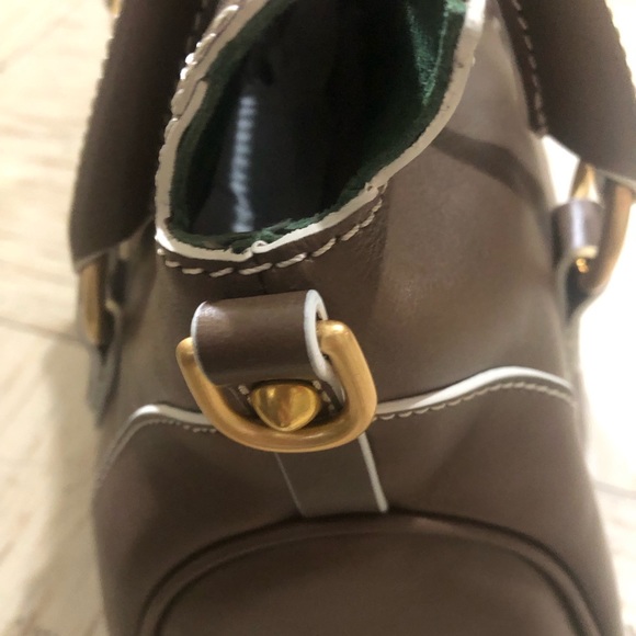 Dooney & Bourke Florentine Leather Small Satchel-Elephant - Picture 5 of 16